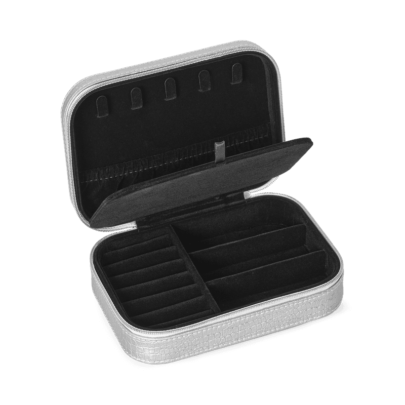 Day Croc Jewelry Zip Box Silver