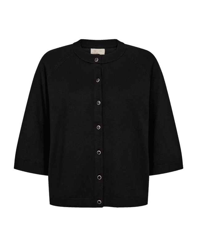 Katie Cardigan Button Black