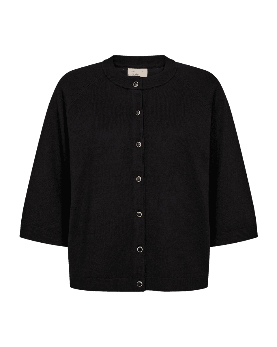 Katie Cardigan Button Black