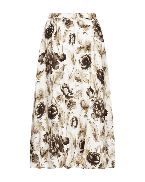 Hovedbilde Maise Skirt Printed Brilliant White w. Coffee ...